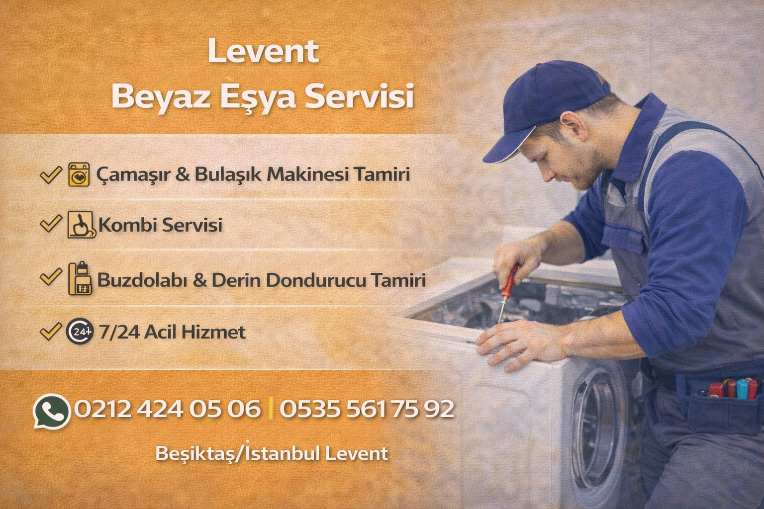 Levent Bölgesi Beyaz Eşya Servisi